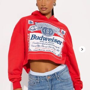 Budweiser Red Graphic Sweatshirt
